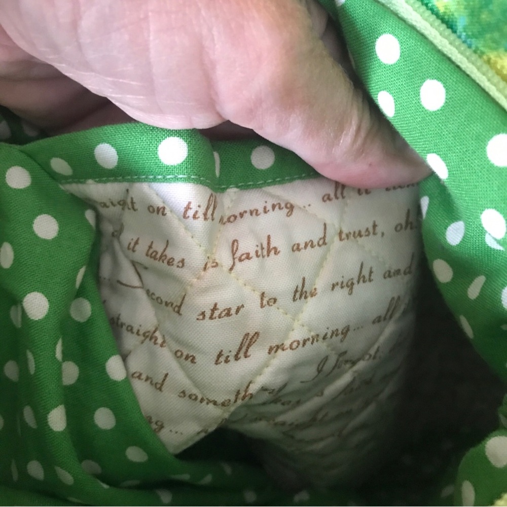 Quilted Peter Pan crossbody shoulder handbag purse Disney - Picture 5 of 9
